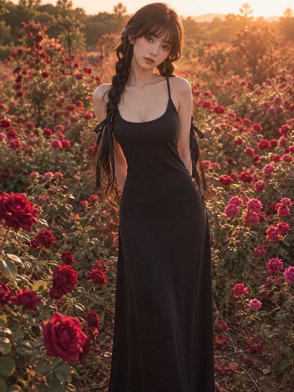 Whimsigoth Wanderings & Midnight Romancecore Y2K maxi dress Dark Coquette